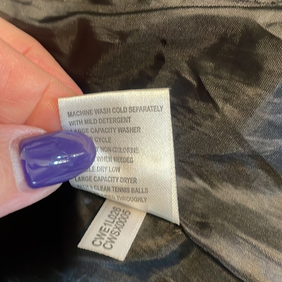 CALVIN KLEIN women’s puffy DUCK DOWN midi COAT hooded 2 way zipper black XS - Picture 14 of 16